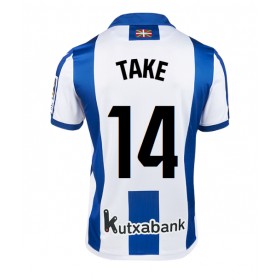 Pánské fotbalový oblečení Real Sociedad Takefusa Kubo #14 Domácí košile 2024-25 Krátkým Rukávem